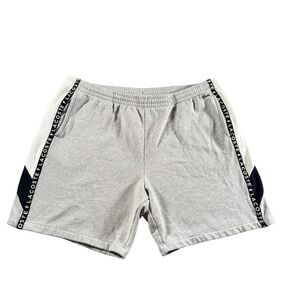 Lacoste Men's Grey Sweat Shorts with Signature Logo Tape Size 4XL
